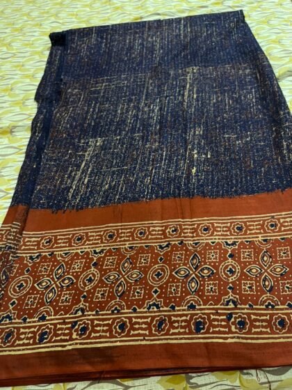 SEMI AJRAKH FABRIC