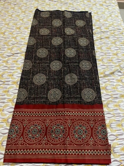 SEMI AJRAKH FABRIC