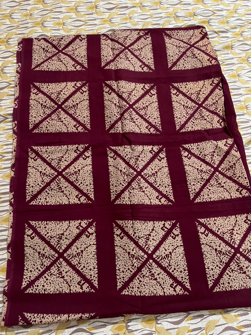 SEMI AJRAKH FABRIC