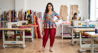 Masterclass: Peplum Top & Dhoti Pants Stitching Course Online Class in Malayalam | JM World of Fashion